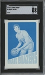 1972 Topps #3 Geoff Petrie 9 card progressive proof.